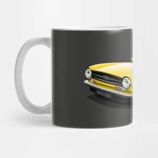 Triumph TR6 in yellow Mug